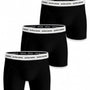 Björn Borg Solid Essential Boxer Shorts : Black with White Waistband