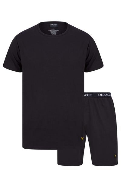 Lyle & Scott Charlie Shorts Lounge Set  - Black
