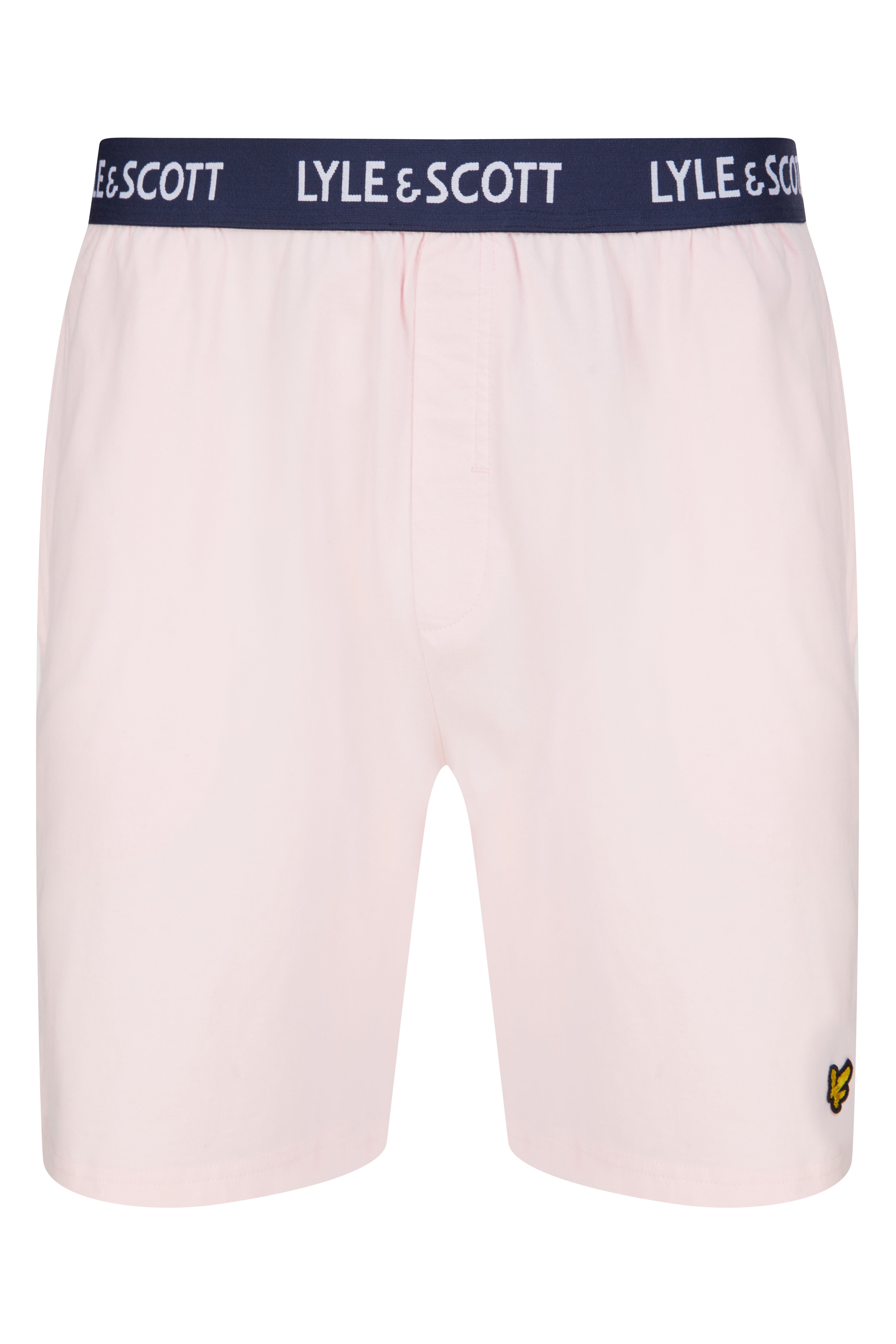 Lyle & Scott Charlie Shorts Lounge Set - Peacoat/Pink Primrose