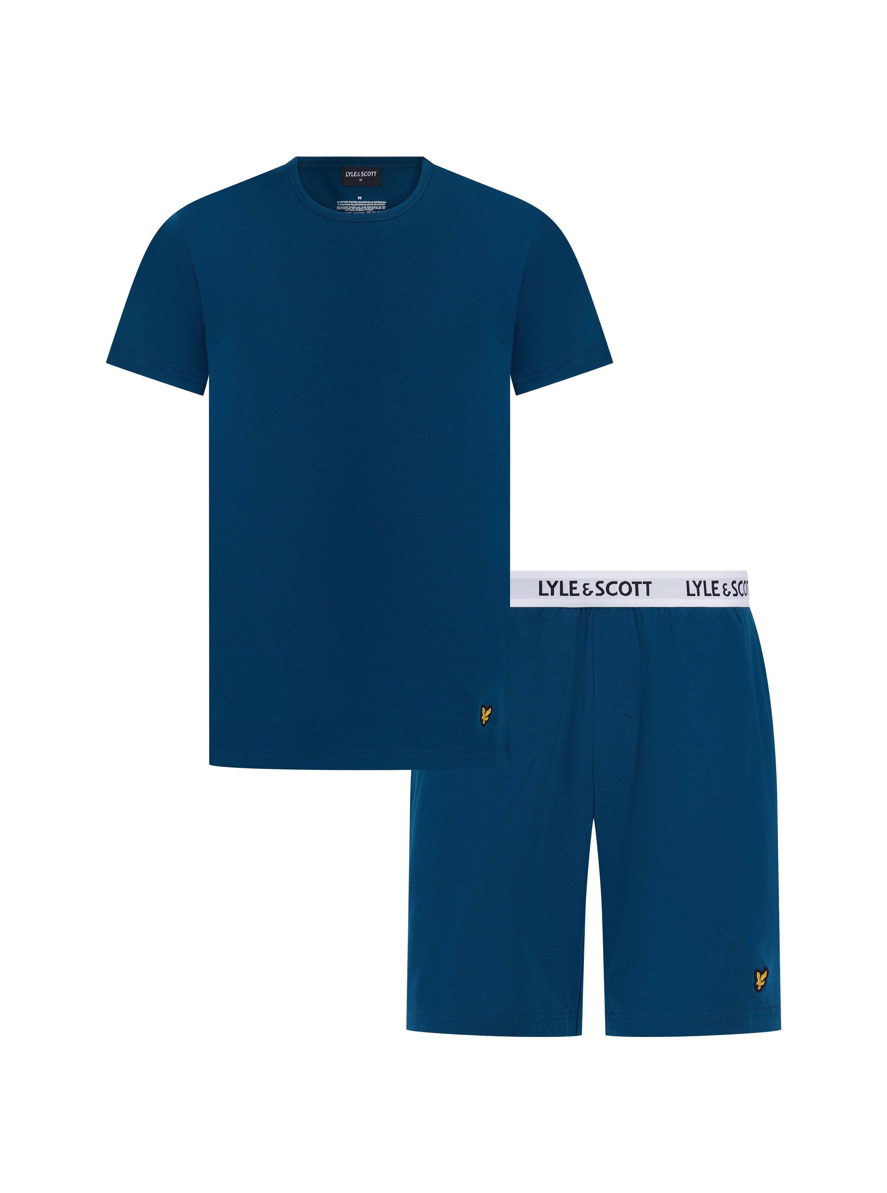 Lyle & Scott Charlie Shorts Lounge Set Sailor Blue - Image 1