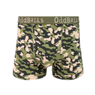 OddBalls Commando Men’s Cotton Boxer Shorts – Camo Print Underwear