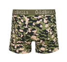 OddBalls Commando Men’s Cotton Boxer Shorts – Camo Print Underwear