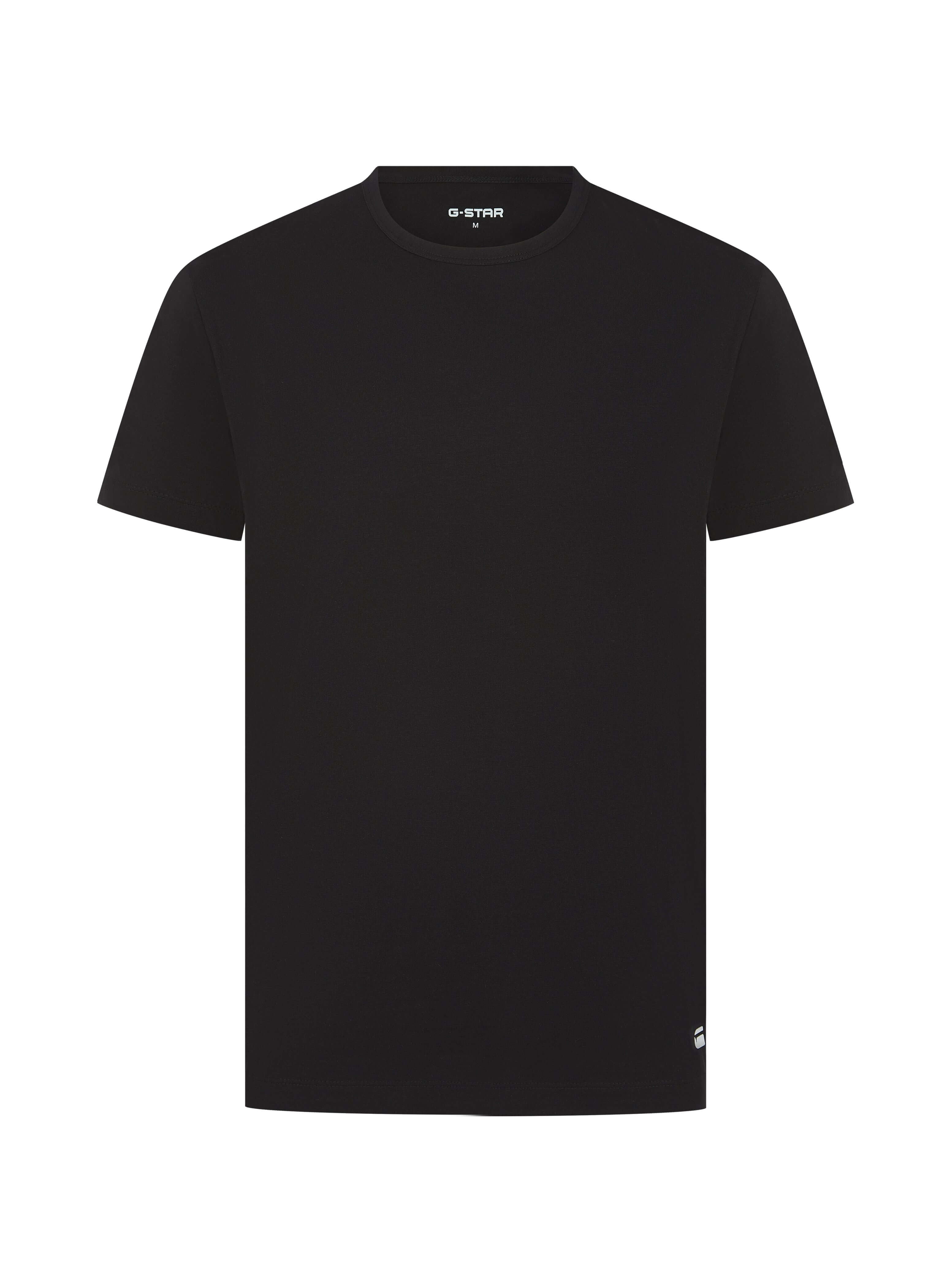 G-Star Men’s 3 Pack Regular Fit T-Shirts – Black, Grey & White | Modal Blend
