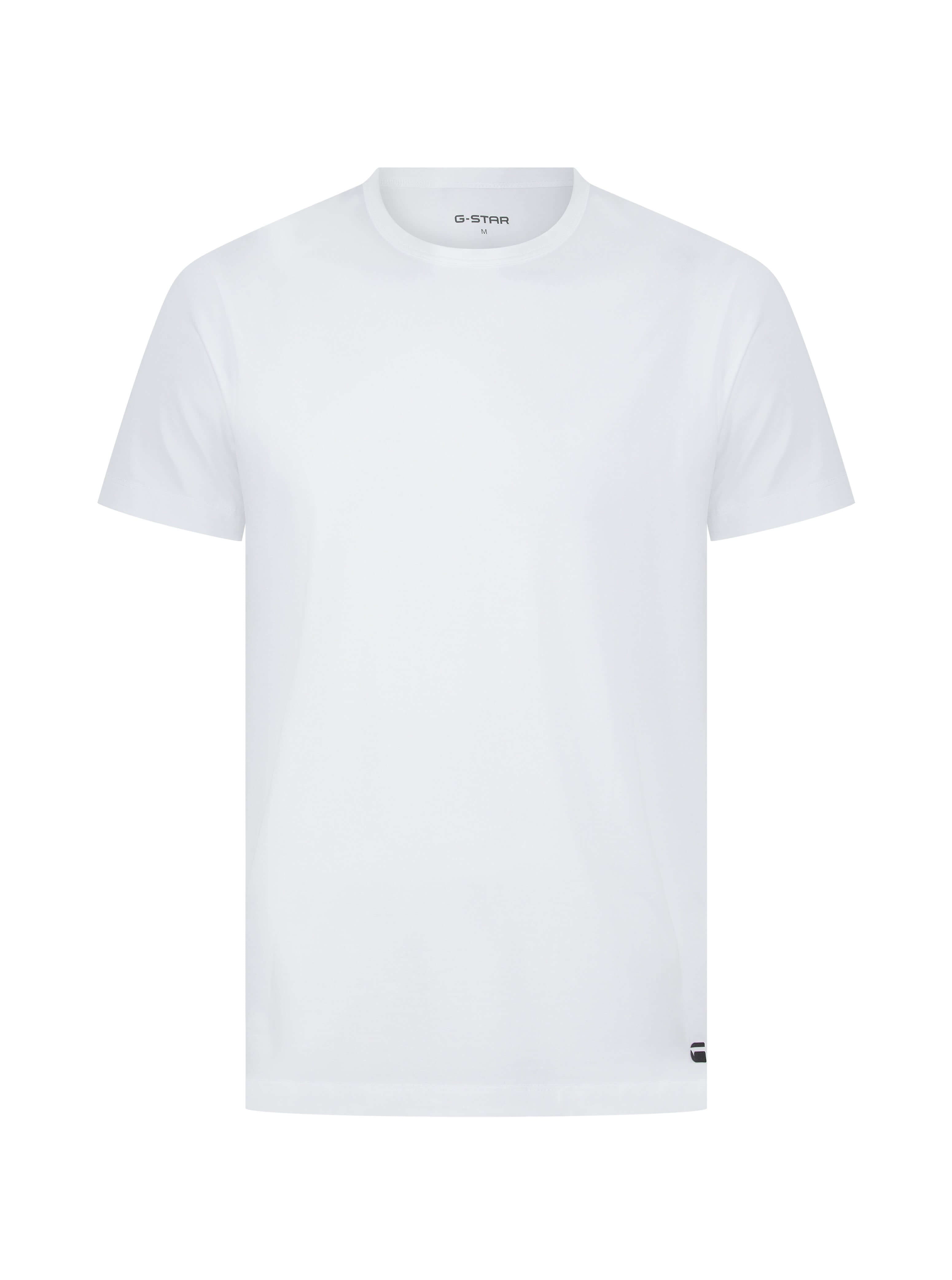 G-Star Men’s 3 Pack Regular Fit T-Shirts – Denim, White, Navy | Bamboo Viscose Blend