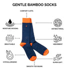 Swole Panda Mens Golfer Bamboo Comfort Cuff Socks - Size (7-11)