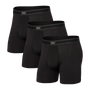 Saxx Underwear Daytripper 3 Pack Boxer Briefs - Black