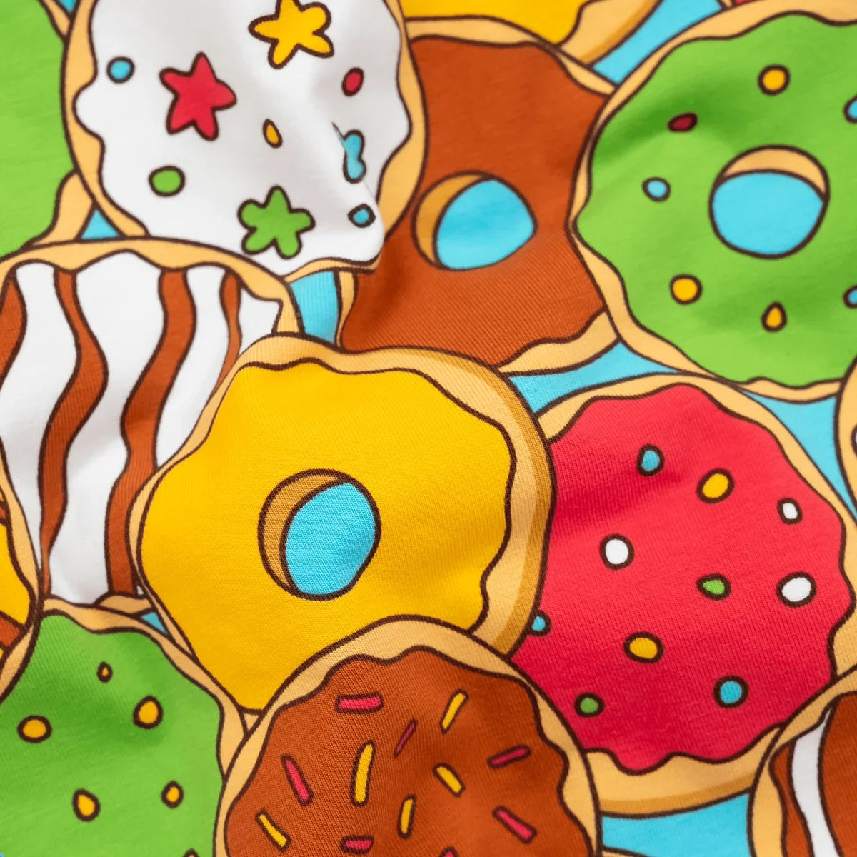 OddBalls Donuts boxer shorts colourful stretch cotton fabric detail