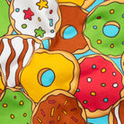 OddBalls Donuts boxer shorts colourful stretch cotton fabric detail