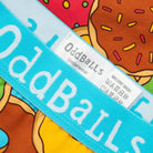 OddBalls Donuts boxer shorts branded turquoise waistband detail
