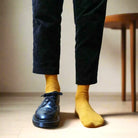 KLUE men's merino wool socks - Mustard - UK 7.5-11