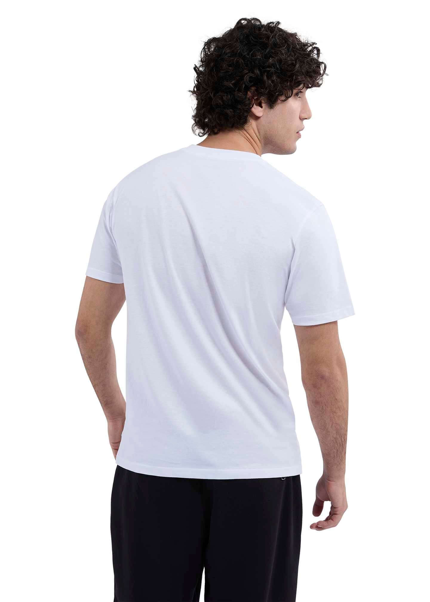 Ellesse Men's 3 Pack Azzini 100% Cotton T-Shirts - White