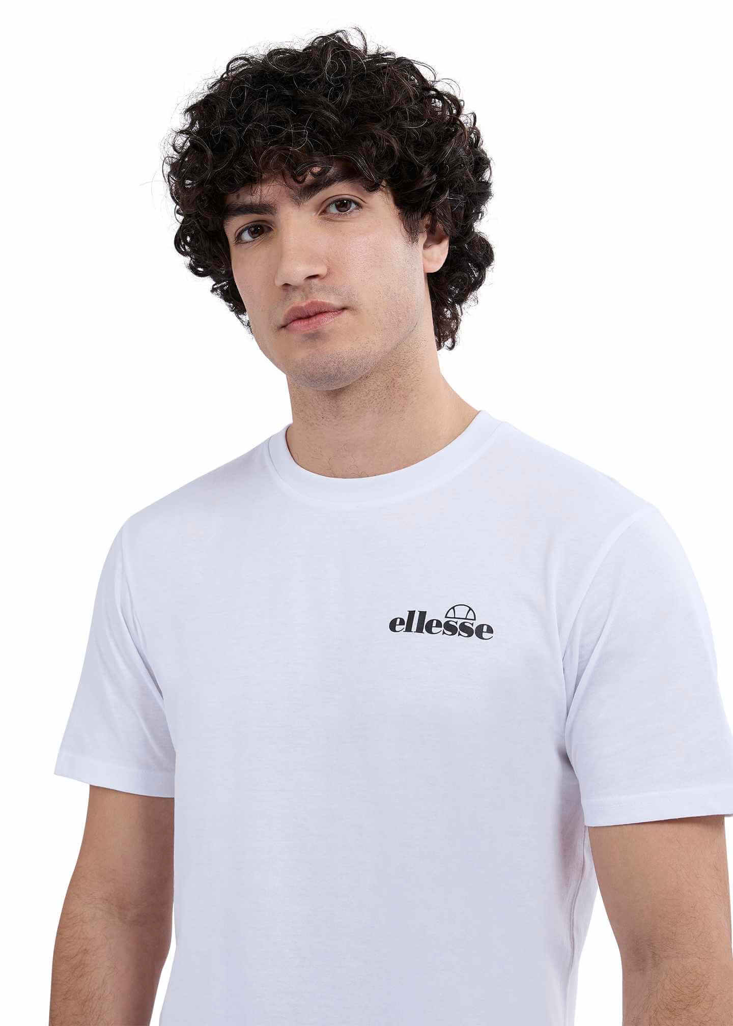 Ellesse Men's 3 Pack Azzini 100% Cotton T-Shirts - White