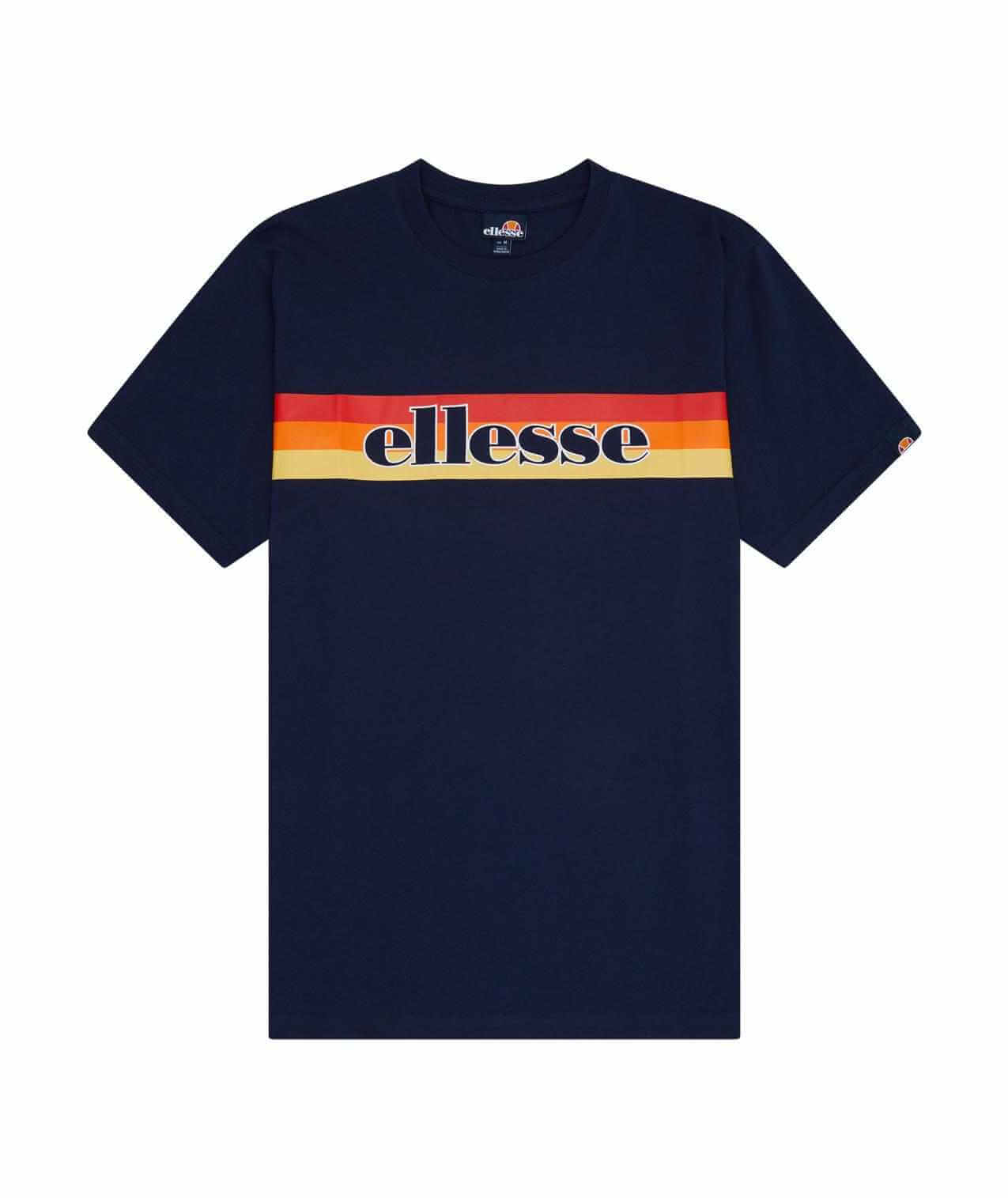 Ellesse Driletto 90s Stripe Tee - Navy T-Shirt