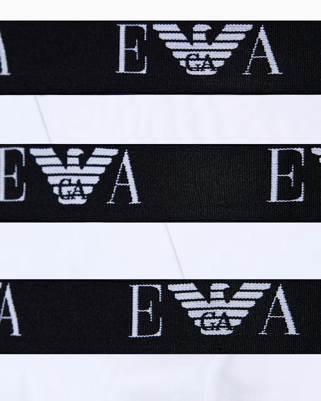 Emporio Armani 3 Pack Briefs White waistband detail