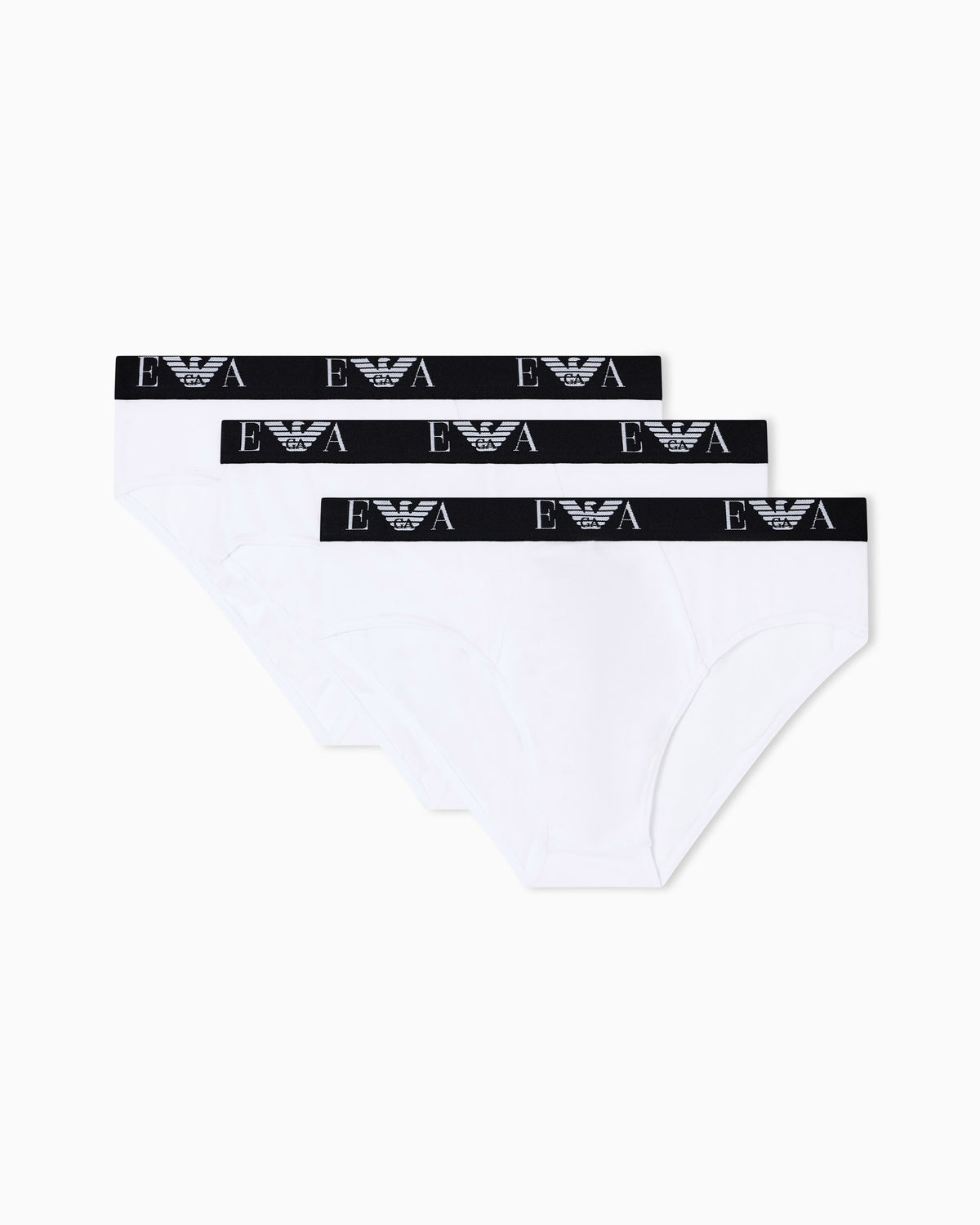 Emporio Armani 3 Pack Briefs White product view