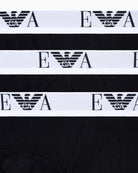 Emporio Armani 3 Pack Briefs Black waistband detail