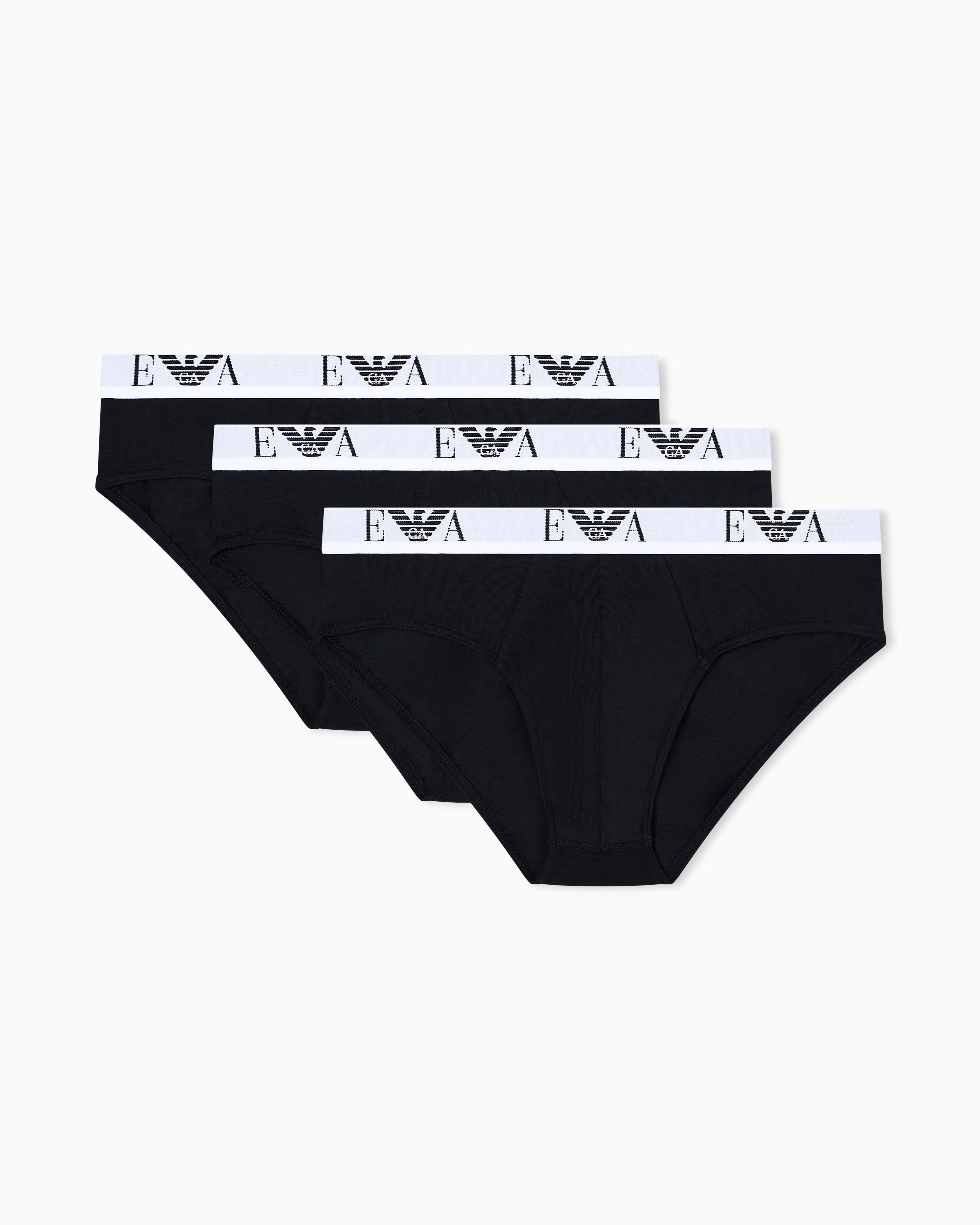 Emporio Armani 3 Pack Briefs Black product view