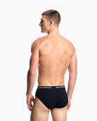 Emporio Armani 3 Pack Briefs Armani Blue model rear