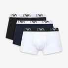 Emporio Armani AF14131 3 pack trunks White Armani Blue Black