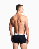 Emporio Armani AF14131 Armani Blue trunks waistband detail