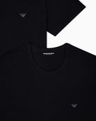 Emporio Armani AF14132 Black T-shirt chest logo detail