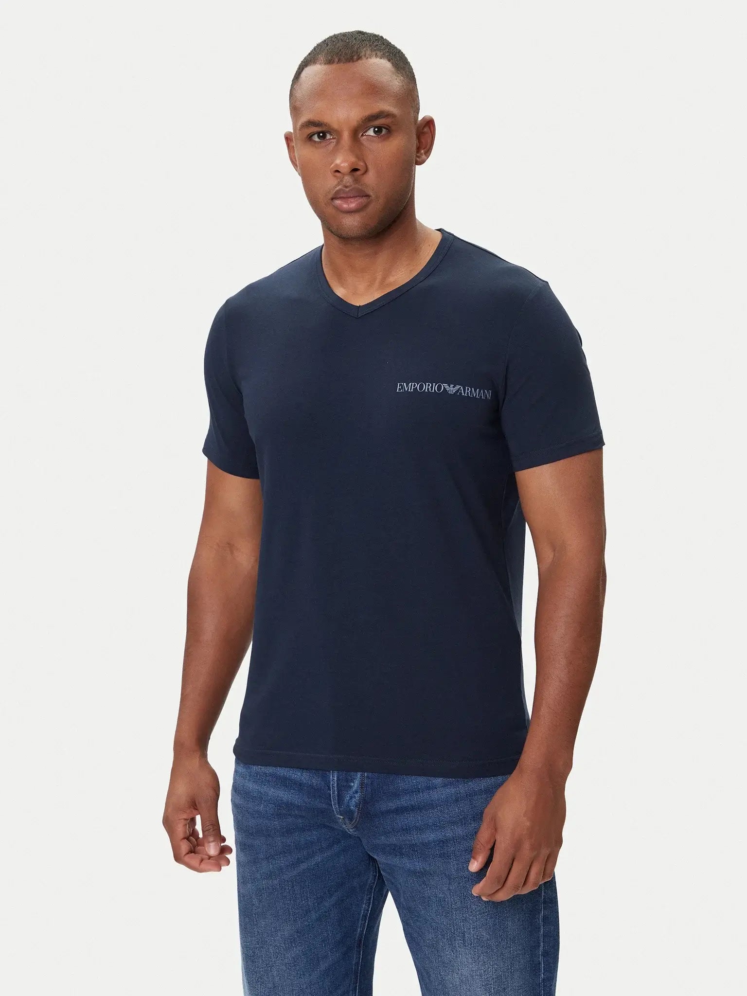 Emporio Armani 2-Pack Crew Neck Stretch Cotton Lounge T-Shirts