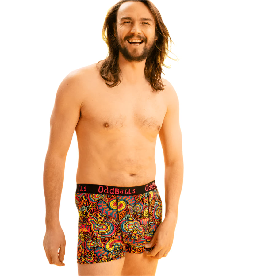 Oddballs Enchanted Mens Boxer Shorts - Cotton Stretch Trunks