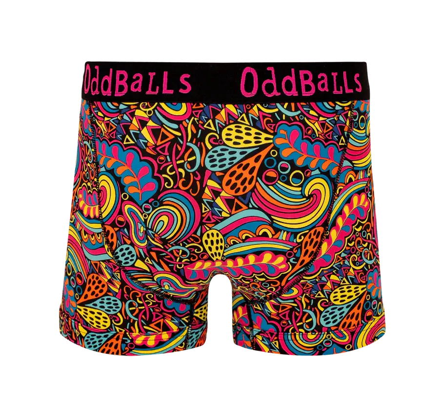 Oddballs Enchanted Mens Boxer Shorts - Cotton Stretch Trunks