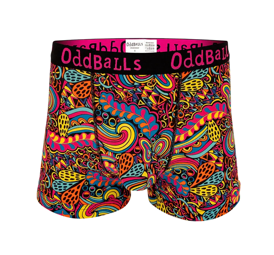 Oddballs Enchanted Mens Boxer Shorts - Cotton Stretch Trunks