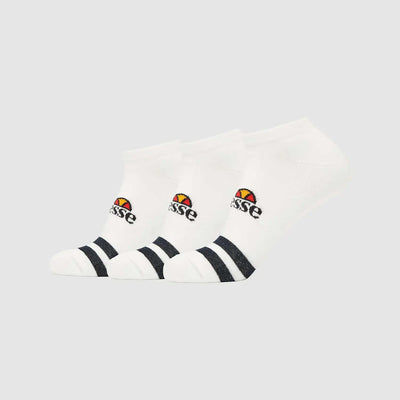 Ellesse Melna 3 Pack Trainer Liner Socks - White