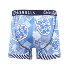 OddBalls England FA Retro Men’s Cotton Boxer Shorts – Official England Underwear