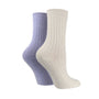 Pringle Ladies 2 Pack Cashmere Blend Rib Knit Luxury Socks - One Size (4-8)