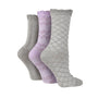 Pringle 3 Pack Textured Knit Cotton Ladies Socks - One Size (4-8)