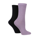 Pringle 2 Pack Bamboo Ladies Light Boot Socks - One Size (4-8)