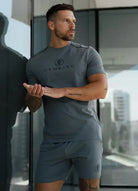 Gym King Pro Jersey Tee - Fossil Grey
