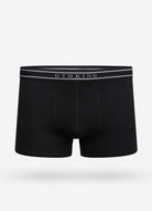 Gym King 3 Pack Men's Boxers, Cotton Stretch Trunks - Black