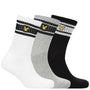 Lyle & Scott Mens Grant 3 Pack Sport Socks - Black/White/Grey