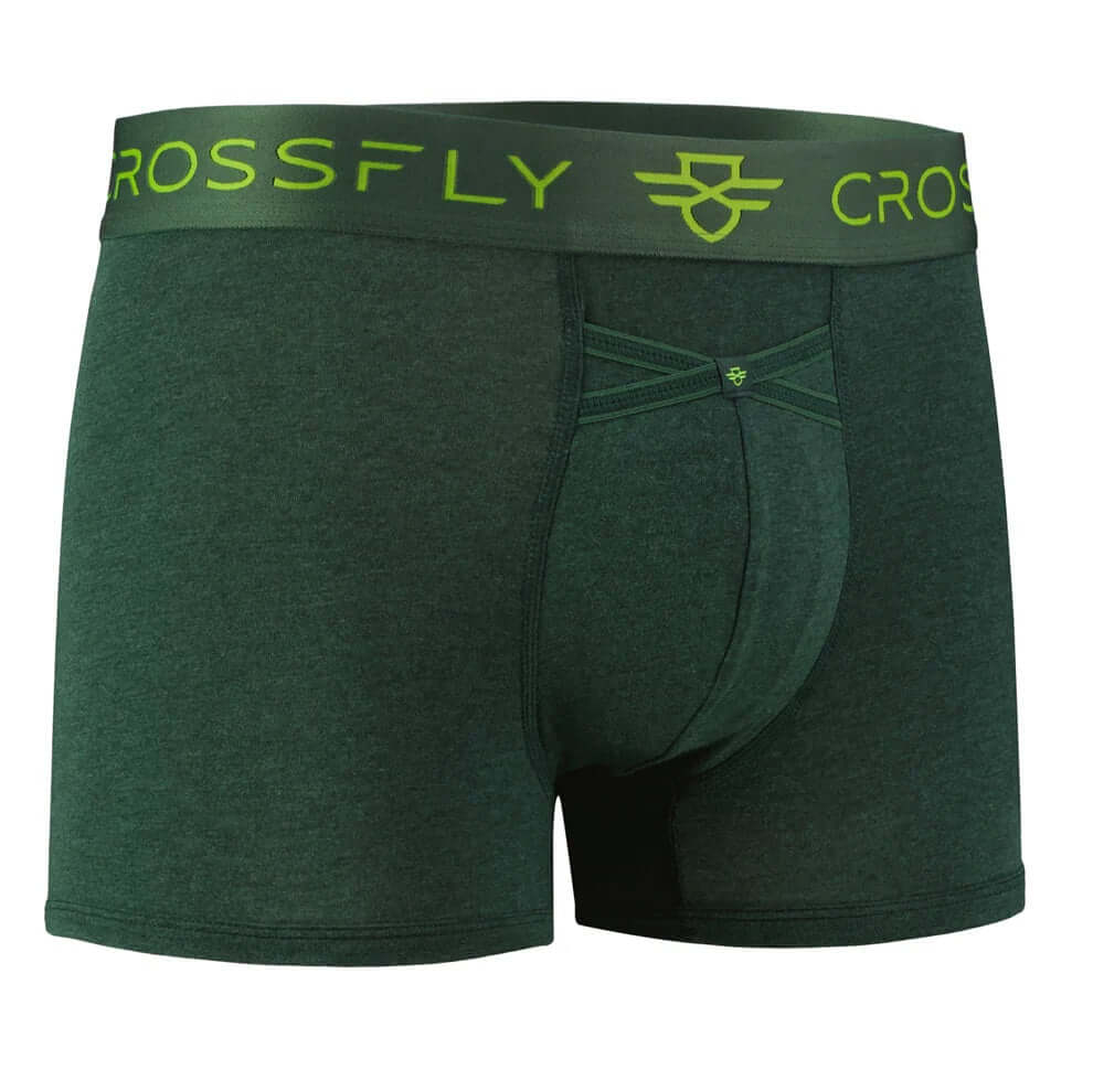 Crossfly Men's IKON Trunks 1-Pack Supersoft Modal - Green Marle