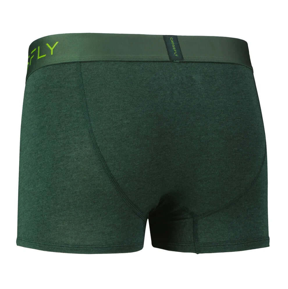 Crossfly Men's IKON Trunks 1-Pack Supersoft Modal - Green Marle