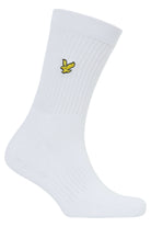 Lyle & Scott 3 Pack Hamilton Crew Socks - Dark Olive / Bright White / Black