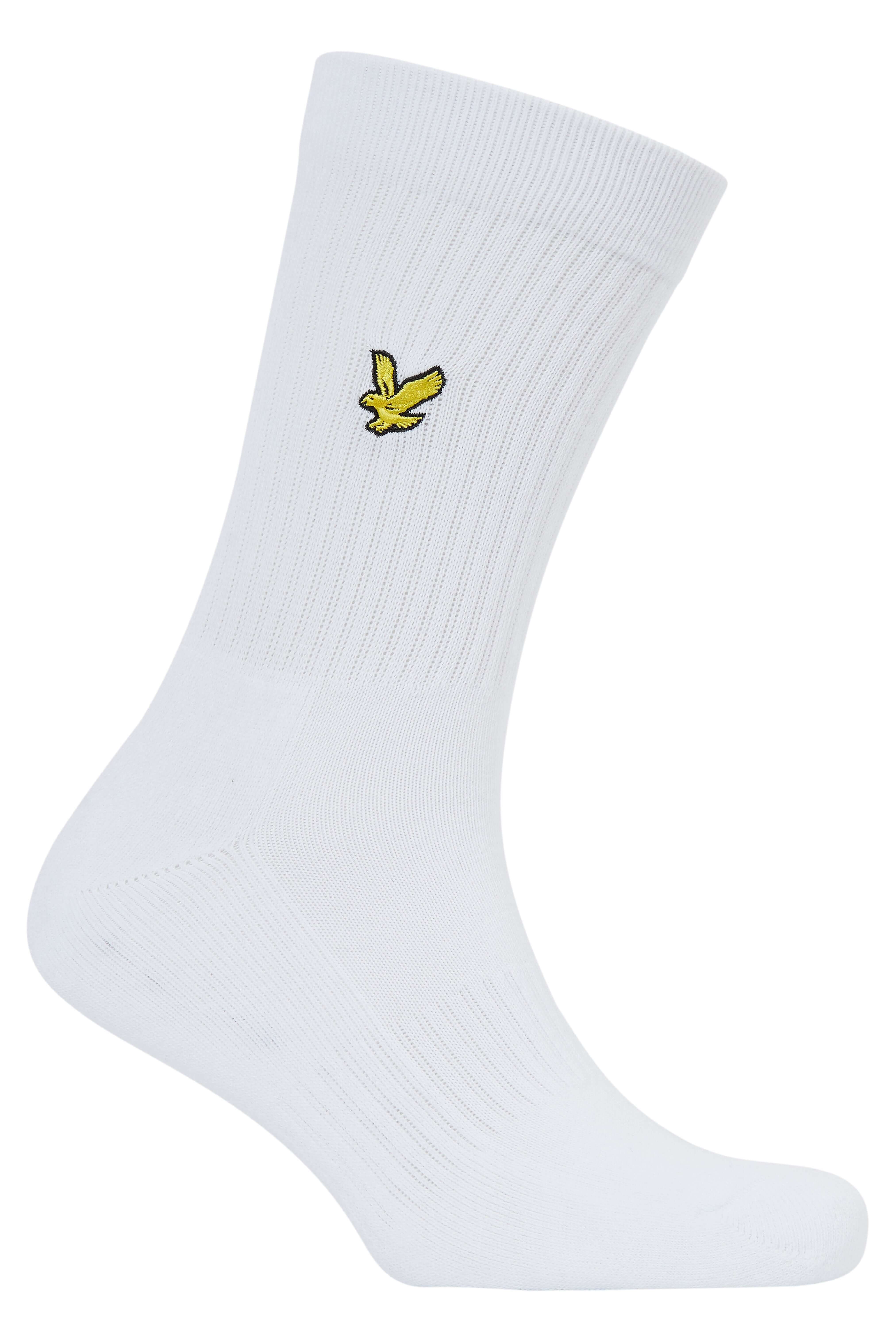 Lyle & Scott 3 Pack Hamilton Sport Socks - White