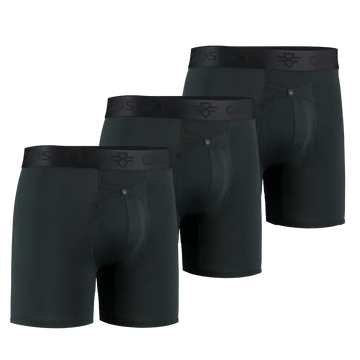 Crossfly IKON X 6" Modal Boxer Briefs 3 Pack | Men’s Supportive Comfort Underwear