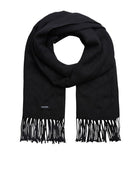 Jack & Jones JACSOLID woven scarf in Black - style 12140332