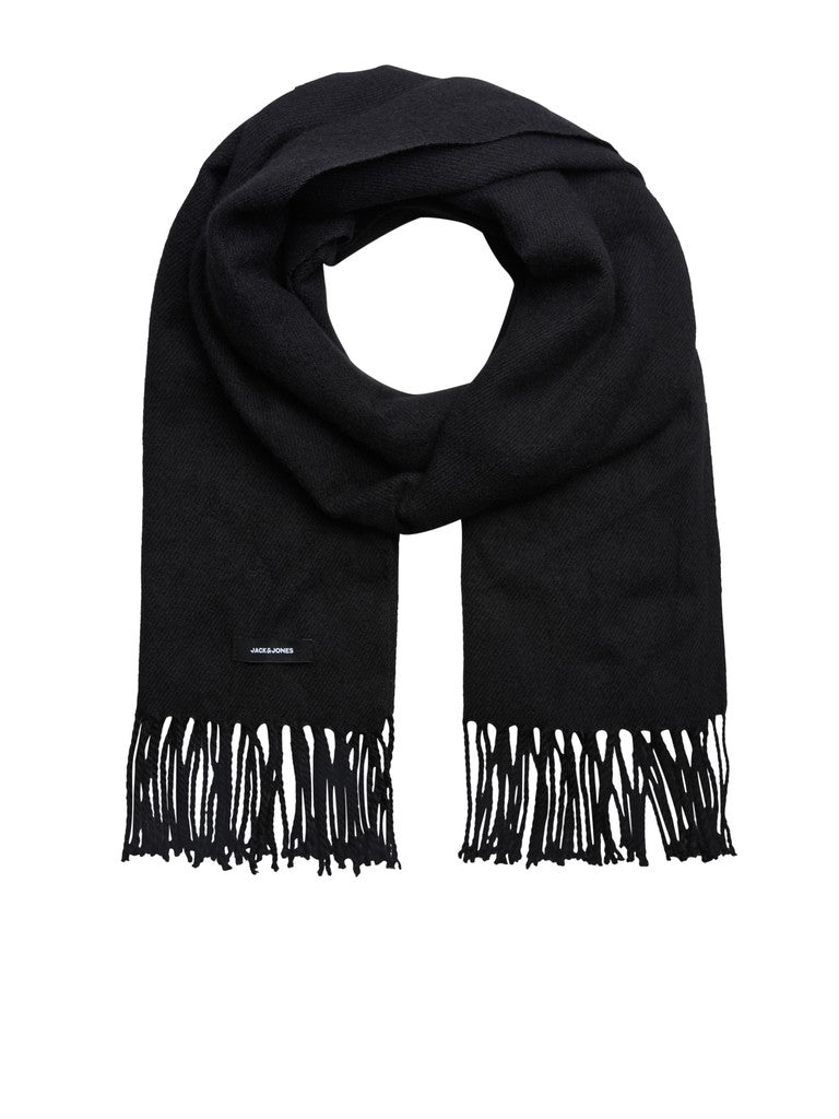 Jack & Jones JACSOLID woven scarf in Black - style 12140332