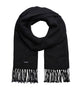 Jack & Jones JACSOLID woven scarf in Black - style 12140332