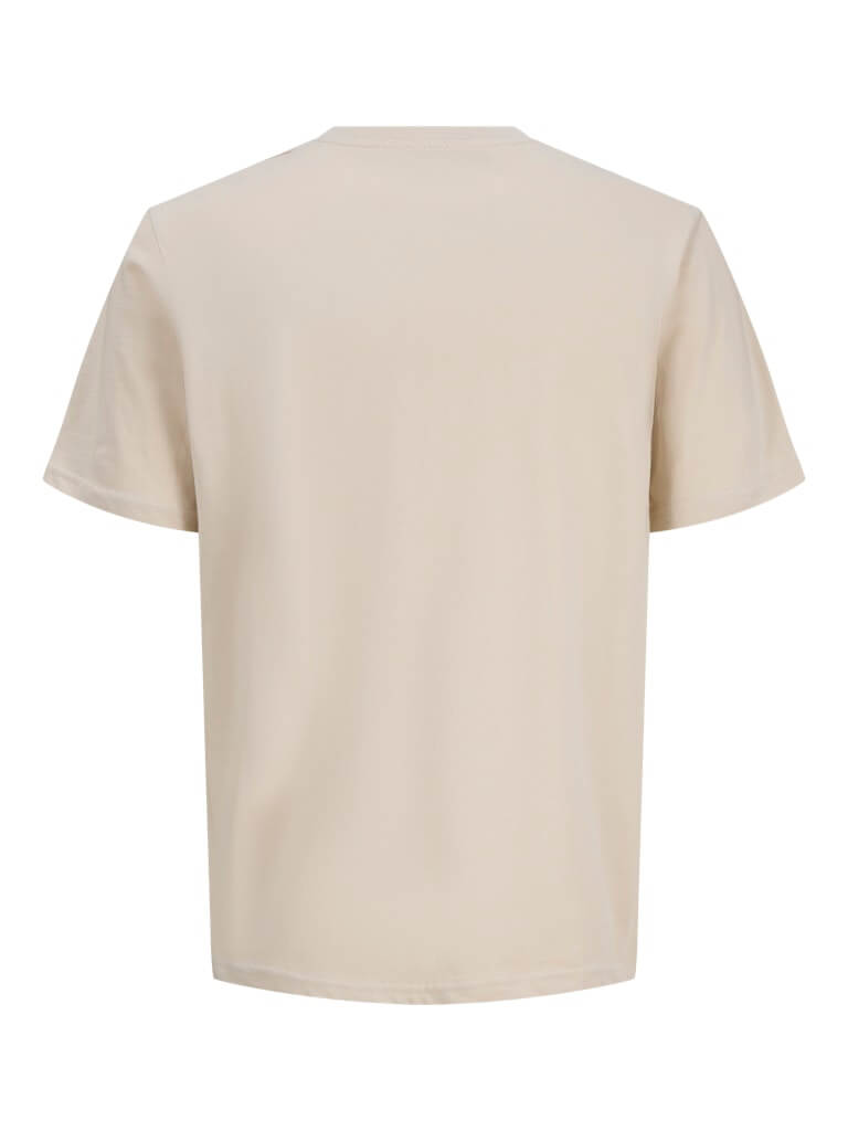 Jack & Jones JORDOWN Crew Neck 100% Cotton T-Shirt - Moonbeam