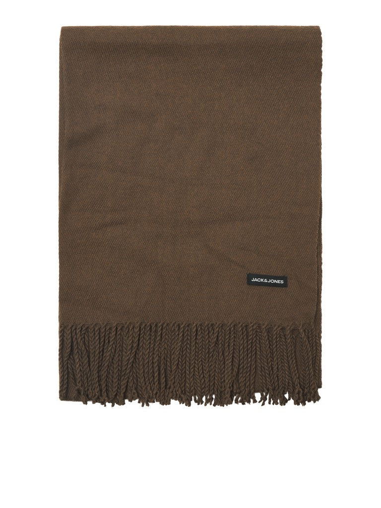 Jack & Jones JACSOLID Brown woven scarf lifestyle image - style 12140332