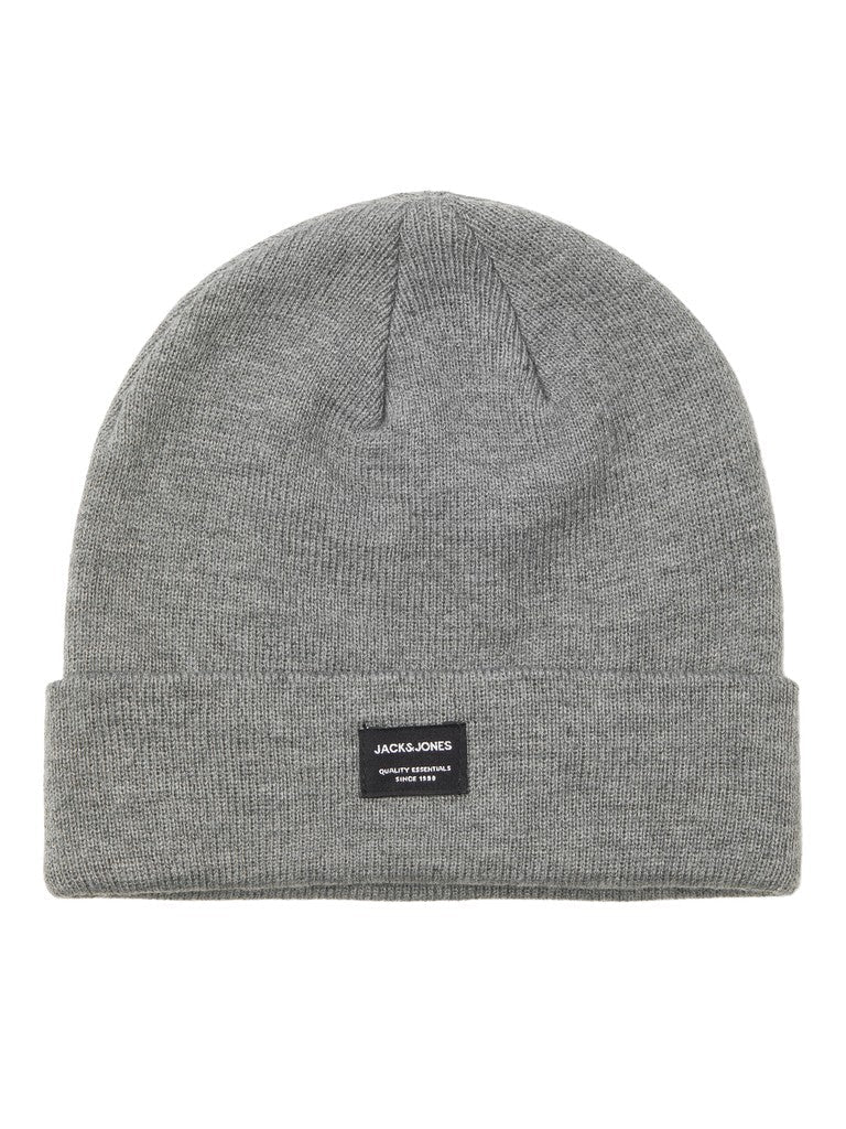 Jack & Jones JACDNA knit beanie - Grey Melange
