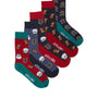Jack & Jones - Mens JACSWEET Christmas/ Xmas Socks Giftbox (5-pack)