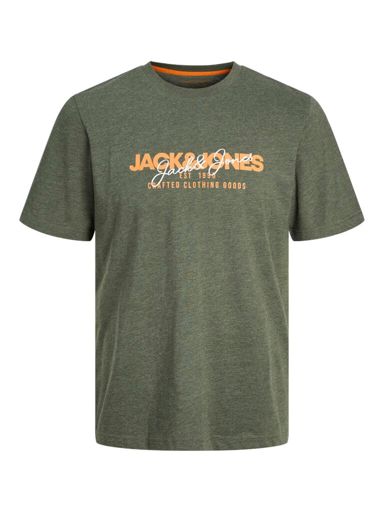 Jack & Jones 5 Pack JWHALVIS 100% Cotton Crew Neck T-Shirts - Multi
